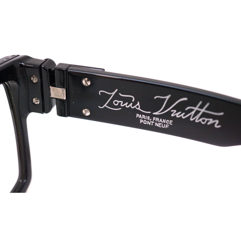 LOUIS VUITTON ブラック 伊達メガネ Z1358E ミリオネア1.1 国内正規 廃  