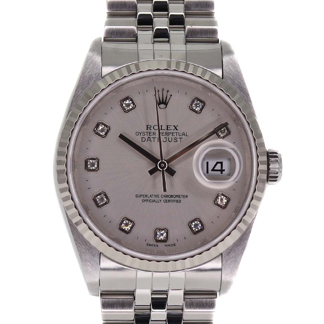 ロレックス Rolex 16234G デイトジャスト 10Pダイヤ【中古】