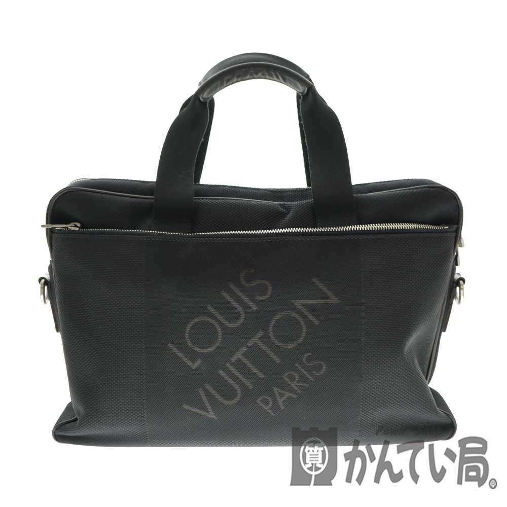 LOUIS VUITTON【ルイヴィトン】N58038 アソシエPM ダミエ ジェアン キャンバス ノワール ブラック 黒 軽量 ビジネス メンズ  ハンドバッグ 仕事鞄 かばん 書類【中古】USED-6 質屋かんてい局北名古屋店 n20-3716