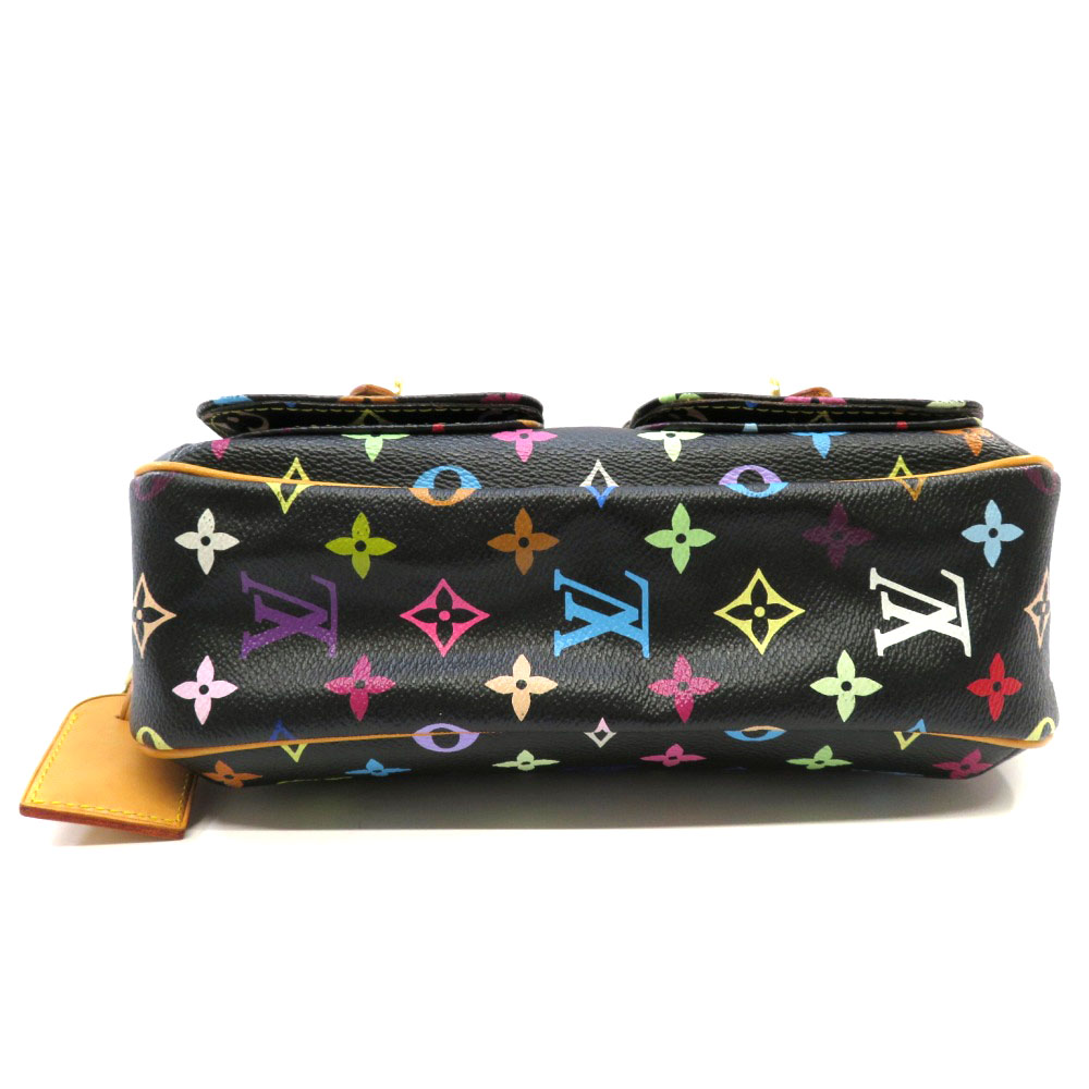 LOUIS VUITTON ルイヴィトン ショルダーバッグ ロッジPM ブラック 黒 M40054 モノグラムマルチカラー    ノワール マルチカラー ゴールド金具 レディース【中古品】 質屋かんてい局オンラインショップ / 細畑店 LOUISVUITTON 【ルイ