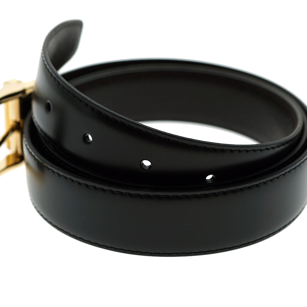 ‼️美品‼️ダンヒル　リバーシブル レザー ベルト 黒/ボルドーBPY020A42 美品‼️ダンヒル リバーシブル レザー ベルト 黒/ボルドーBPY020A42