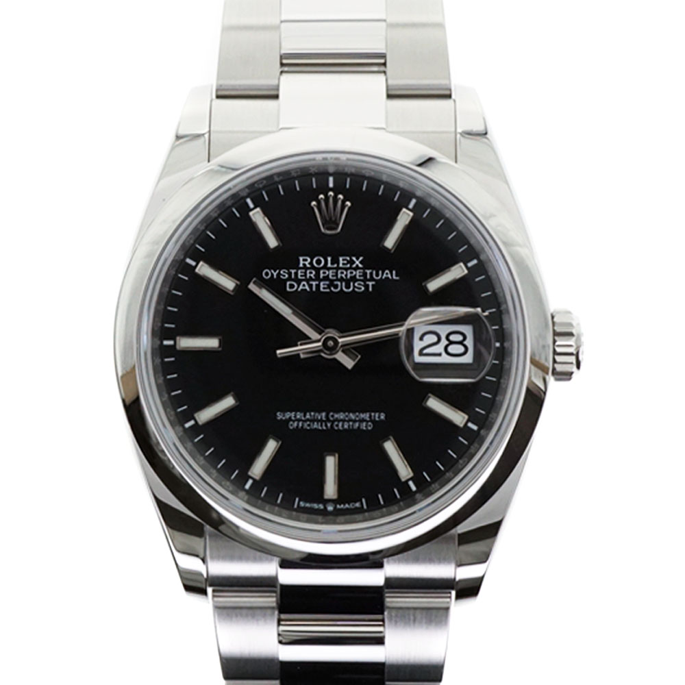 ROLEX　【ロレックス】　126200　デイトジャスト36　ブラック　メンズ　新ギャラ　腕時計　ランダム　ステンレススチール　【中古】　USED-9　かんてい局細畑店　h2104190