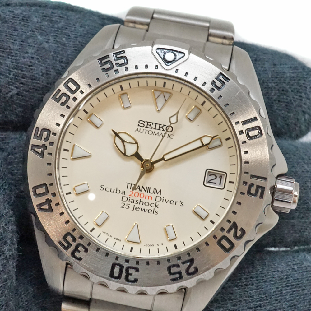 セイコー Seiko 4S15-7000 ダイバースキューバ 腕時計【中古】