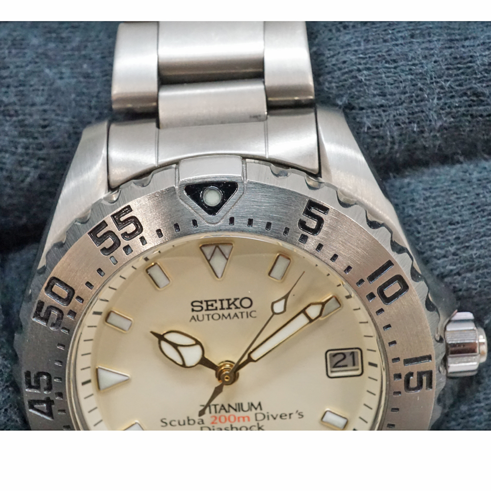 質屋かんてい局オンラインショップ / セイコー Seiko 4S15-7000 ダイバースキューバ 腕時計【中古】