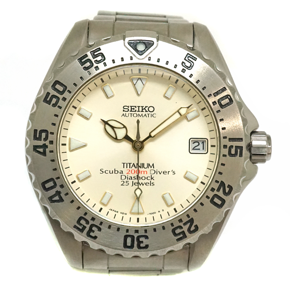 セイコー Seiko 4S15-7000 ダイバースキューバ 腕時計【中古】