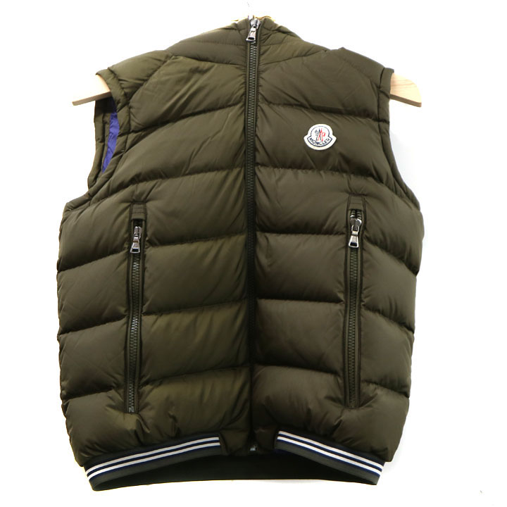 MONCLER モンクレール　ダウンベスト　カーキ　80size 12-18M MONCLER 24AWモデル モンクレール メンズ CONTRIN ライトダウン