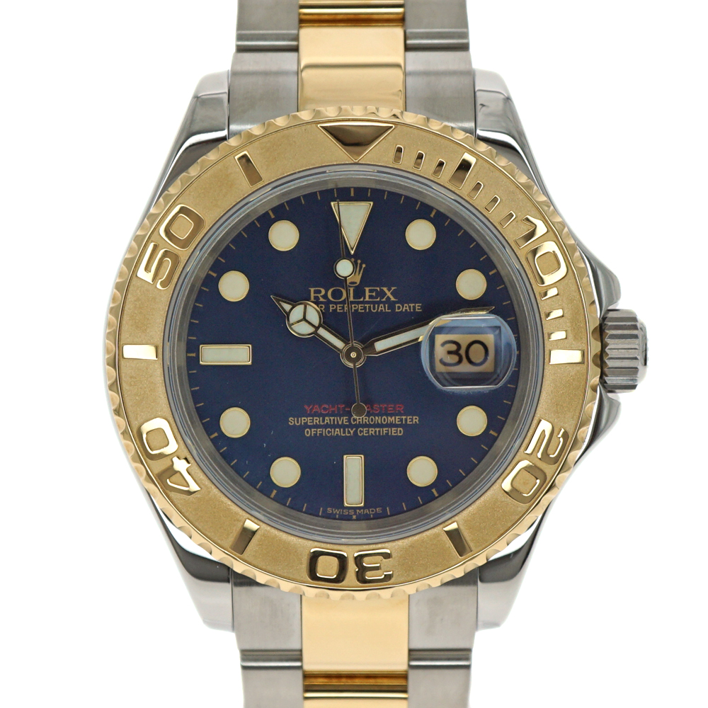 ROLEX【ロレックス】　16623　ヨットマスター　ロレゾール　F番　自動巻き　ブルー　イエローゴールド　コンビ　ステンレススチール　回転ベゼル　メンズ　オートマチック　スポーツモデル　腕時計　USED-9【中古】　質屋　かんてい局春日井店　k22-3890