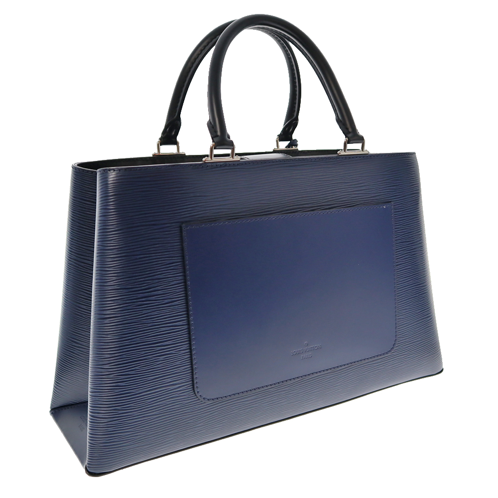 Louis Vuitton ネイビーレザーハンドバッグ ルイ・ヴィトン“ネイビー”のウィメンズバッグ＆財布、モノグラム柄