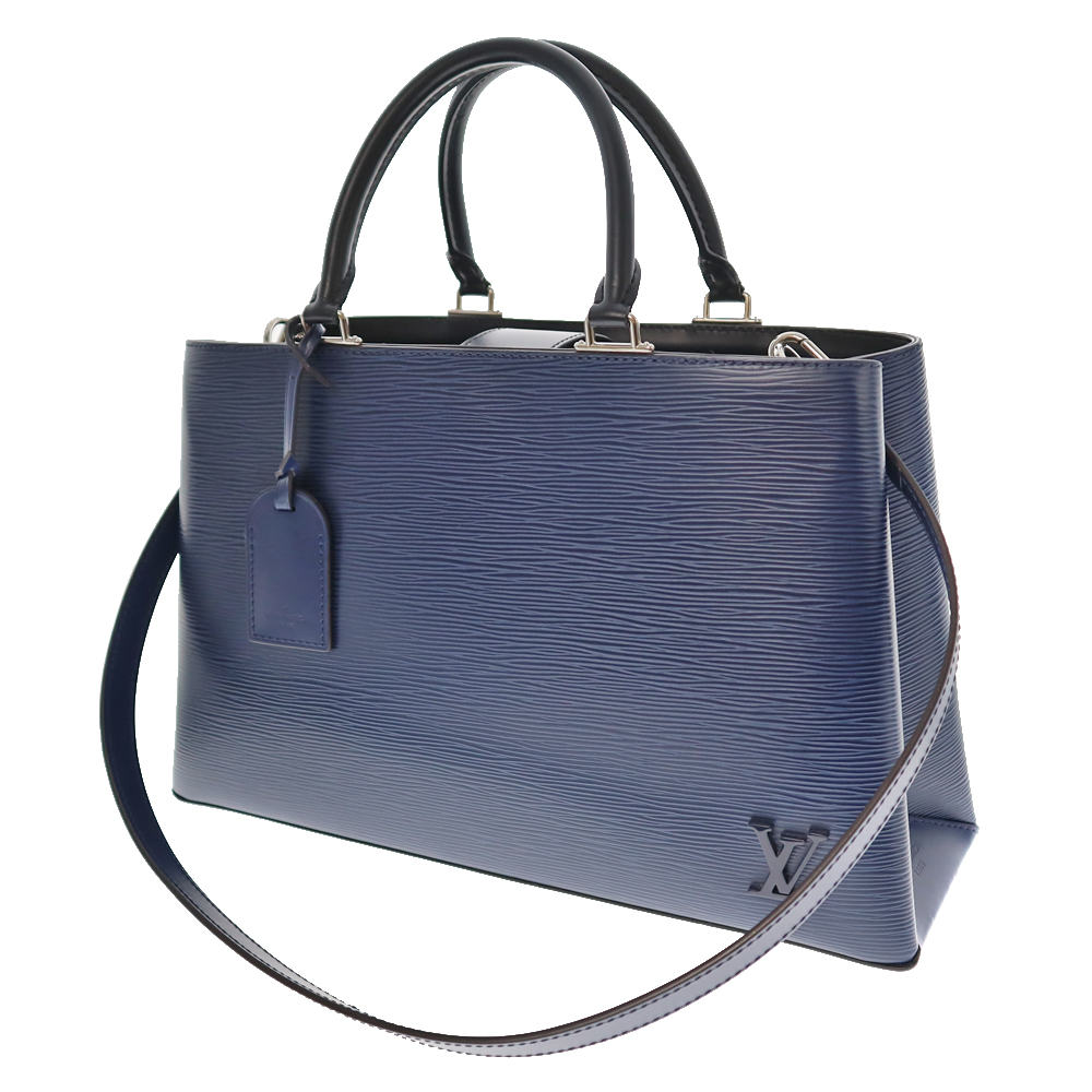 Louis Vuitton ネイビーレザーハンドバッグ LOUIS VUITTON（ルイ・ヴィトン） （未使用 展示品）ルイ ヴィトン