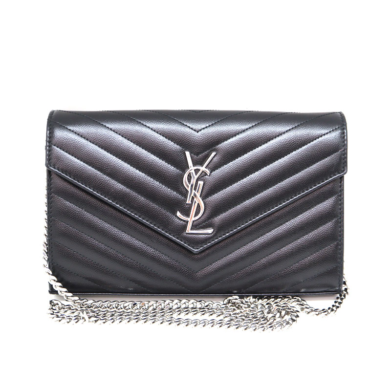 サンローラン 377828 BOWC8 チェーンウォレット SAINT LAURENT サンローラン ショルダーバッグ 377828 BOW01