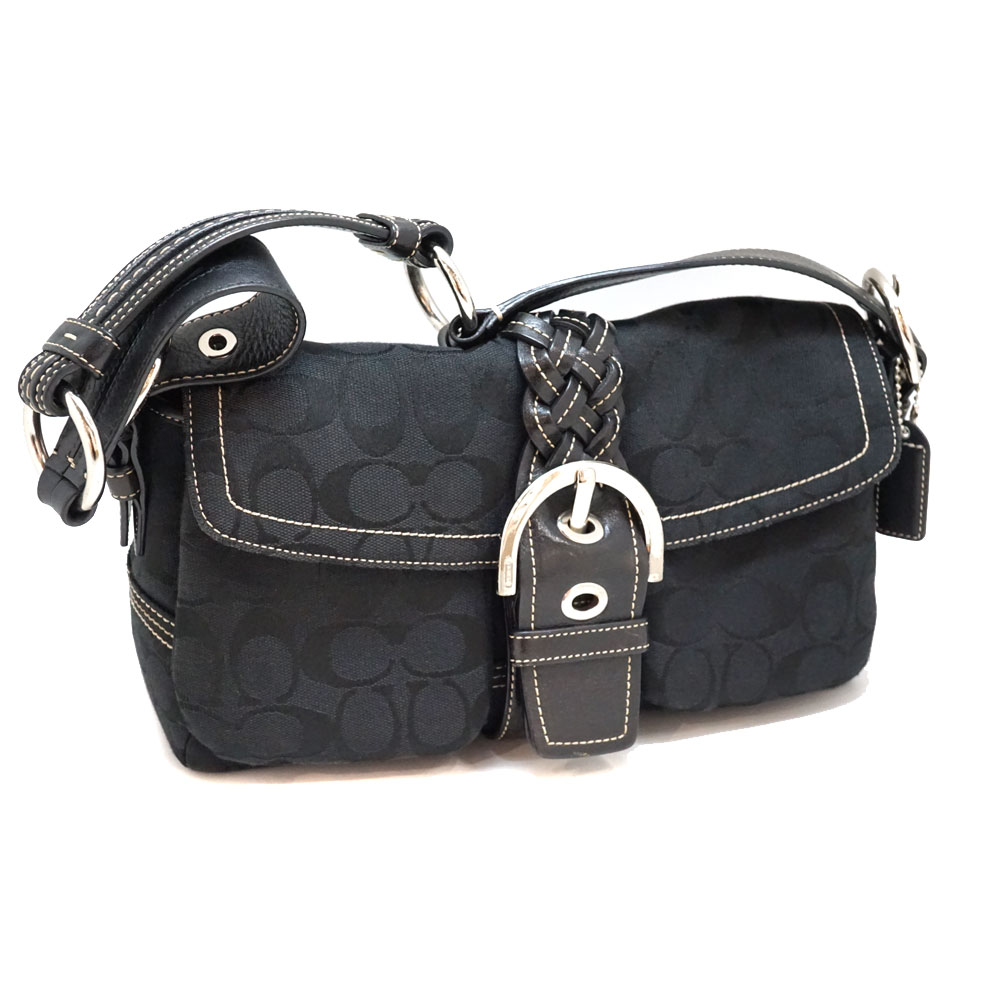 ⭐︎コーチ⭐︎ ショルダーバッグ ソーホー キャンバス ブラック 6314