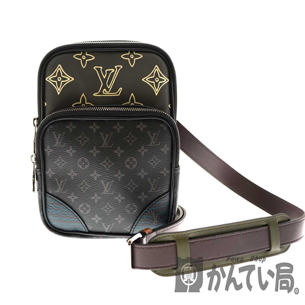 質屋かんてい局オンラインショップ Louis Vuitton ルイヴィトン M アマゾン スリングバッグ モノグラム エクリプス ボディバッグ ショルダーバッグ メンズ 鞄 中古 Used 10 特上品 美品 質屋 かんてい局北名古屋店 N 4086