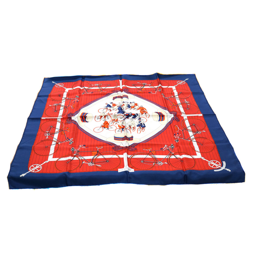 HERMES　エルメス　ヴィンテージ　LES BECANES　シルク　スカーフ Atelier Ninon / ヴィンテージ「エルメス」スカーフ『LES