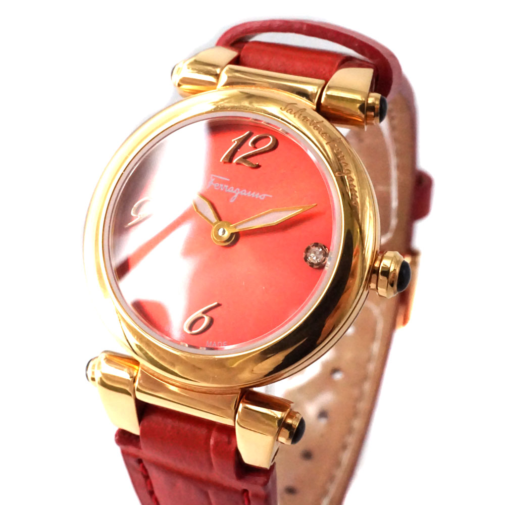 133【美品】サルヴァトーレ・フェラガモ　イディリオ　レディース　腕時計 Salvatore Ferragamo サルヴァトーレフェラガモ 腕時計