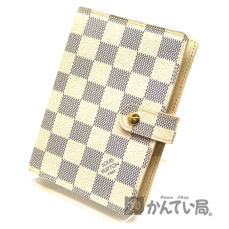 LOUIS VUITTON 【ルイヴィトン】R20706 アジェンダPM ダミエ・キャンバス　アズール　ホワイト系　手帳【中古】 USED-8 A2004855 　質屋　かんてい局茜部店