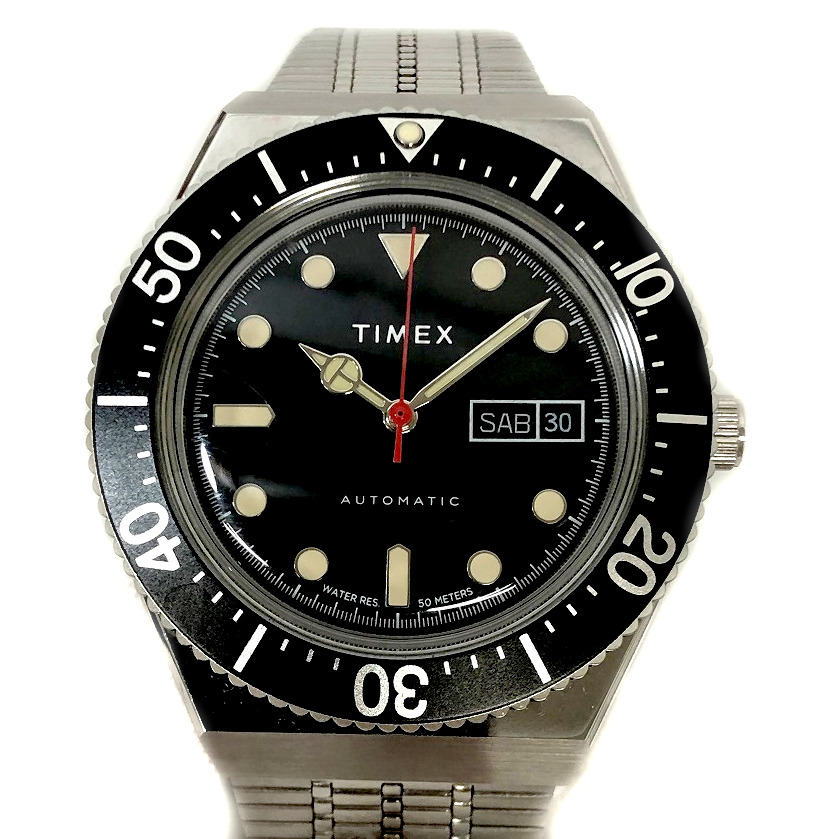 TIMEX 【タイメックス】 TW2U78300 M79オートマチック 自動巻き カレンダー デイデイト メンズ 5気圧防水  ステンレス 腕時計 【中古】 USED-6 質屋 かんてい局細畑店 h2205357