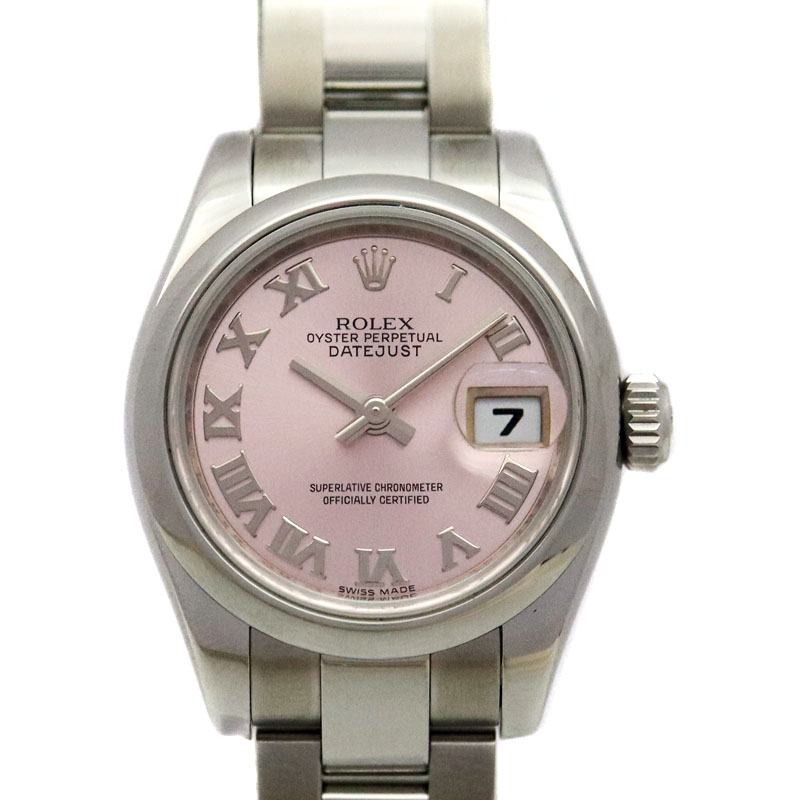 ROLEX【ロレックス】179160　デイトジャスト　G番　オートマチック/自動巻　SS/ステンレススチール　ドームベゼル　ピンク文字盤　レディース【中古】USED-9　質屋 かんてい局茜部店 A22-5708