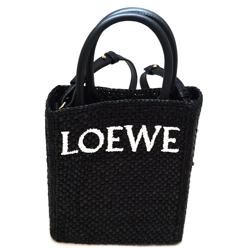 ロエベ Loewe A563.S30.X09 トートバッグ 2WAY ブラック 鞄【中古】