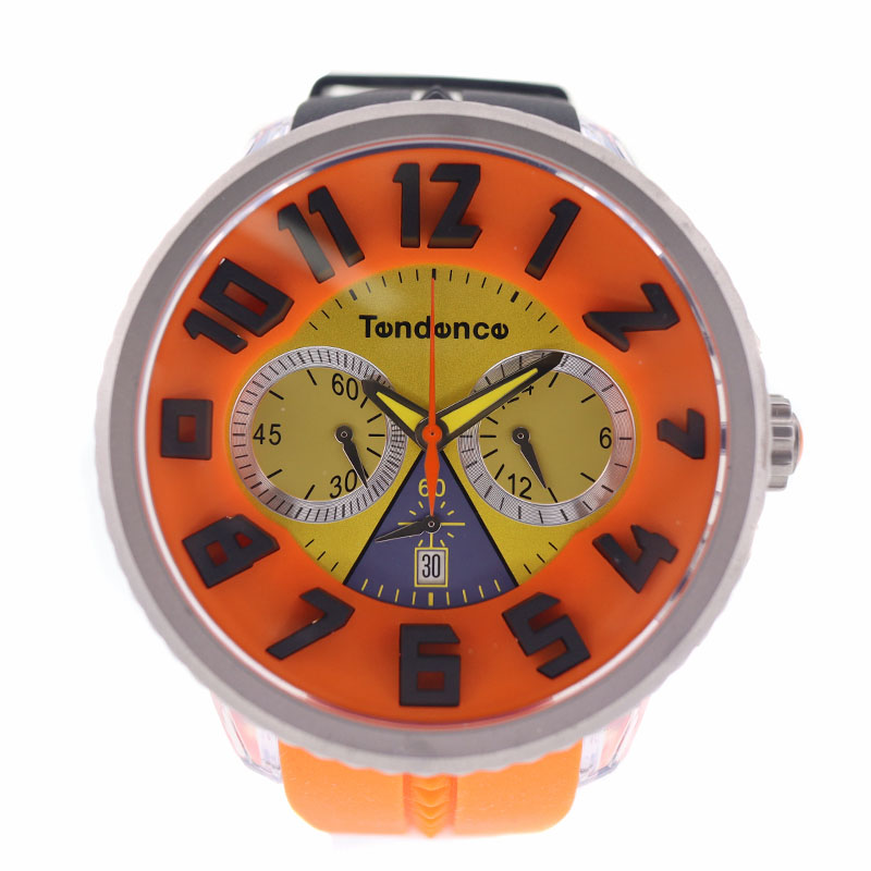 Tendence【テンデンス】 TG460409 クレイジークロノグラフ クォーツ 腕時計 メンズ 10気圧 防水   カラフル 【中古】USED-8 質屋 かんてい局小牧店 c22-4235