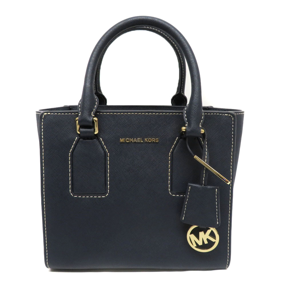 MICHAELKORS ハンドバッグ 2way 斜め掛け レザー ネイビー マイケル 