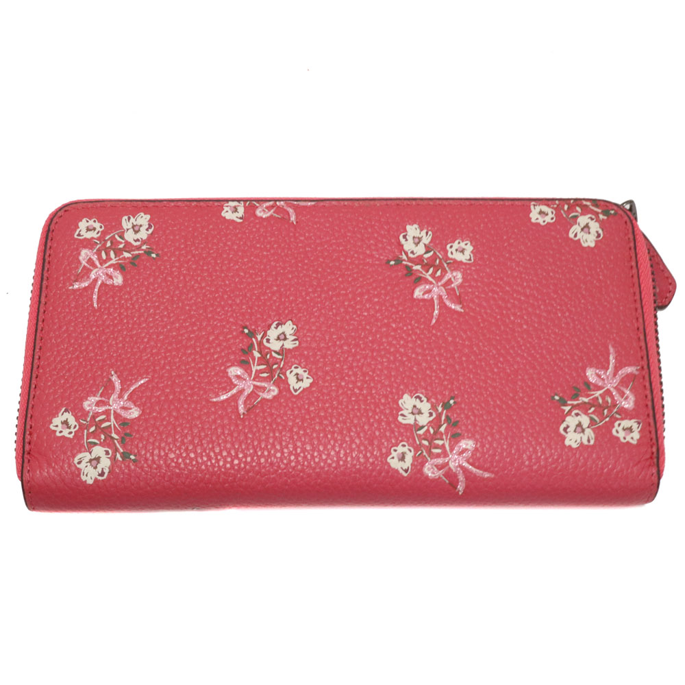 新品未開封 COACH 長財布 花柄 レディース COACH 花柄 長財布 ネイビー/ピンク 新品未使用品 コーチ COACH 新品
