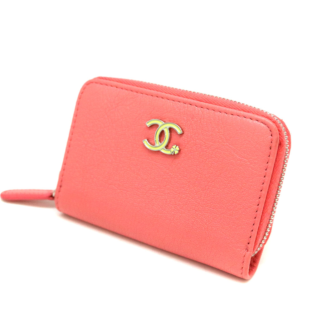 CHANEL【シャネル】A84199　コインケース　レザー　ピンク系　財布　ココマーク　レディース【中古】　USED-7　質屋　かんてい局茜部店　A22-7003