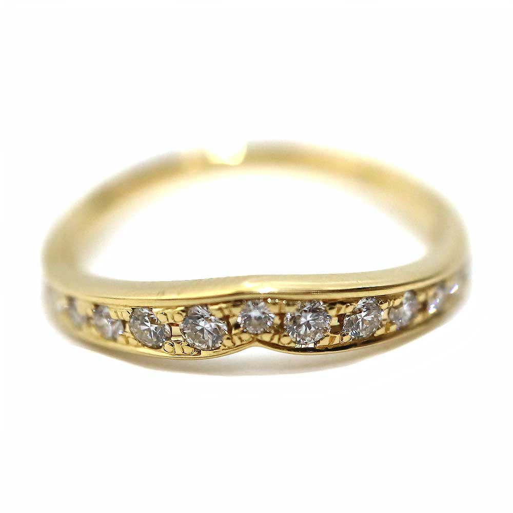 美品⭐️深夜無言購入OK⭐️K18刻印 ダイヤモンド リング 1カラット14号 K18 陽刻 ダイヤモンド 菊爪 生子 リング 14 7号 YG