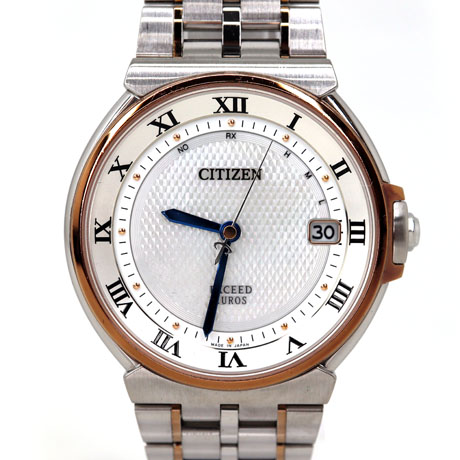CITIZEN【シチズン】AS7074-57A エクシード ソーラー電波 メンズ カレンダー パーペチュアルカレンダー コンビ ステンレススチール 腕時計 35周年記念モデル【中古】USED-B 質屋 かんてい局茜部店 A22-6856