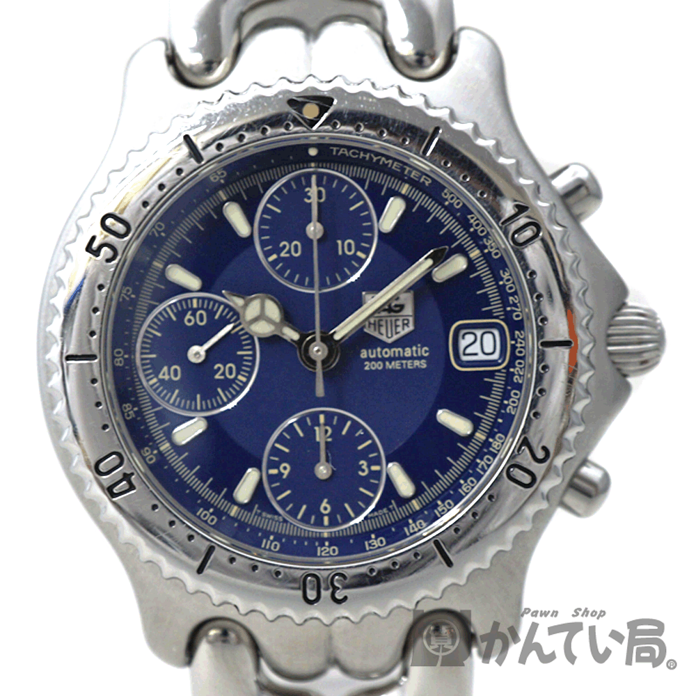 TAG-HEUER【タグホイヤー】 CG2111-R0 セル ステンレススチール 自動巻き デイト クロノグラフ メンズ 腕時計 USED-7【中古】質屋かんてい局春日井店 k2002491