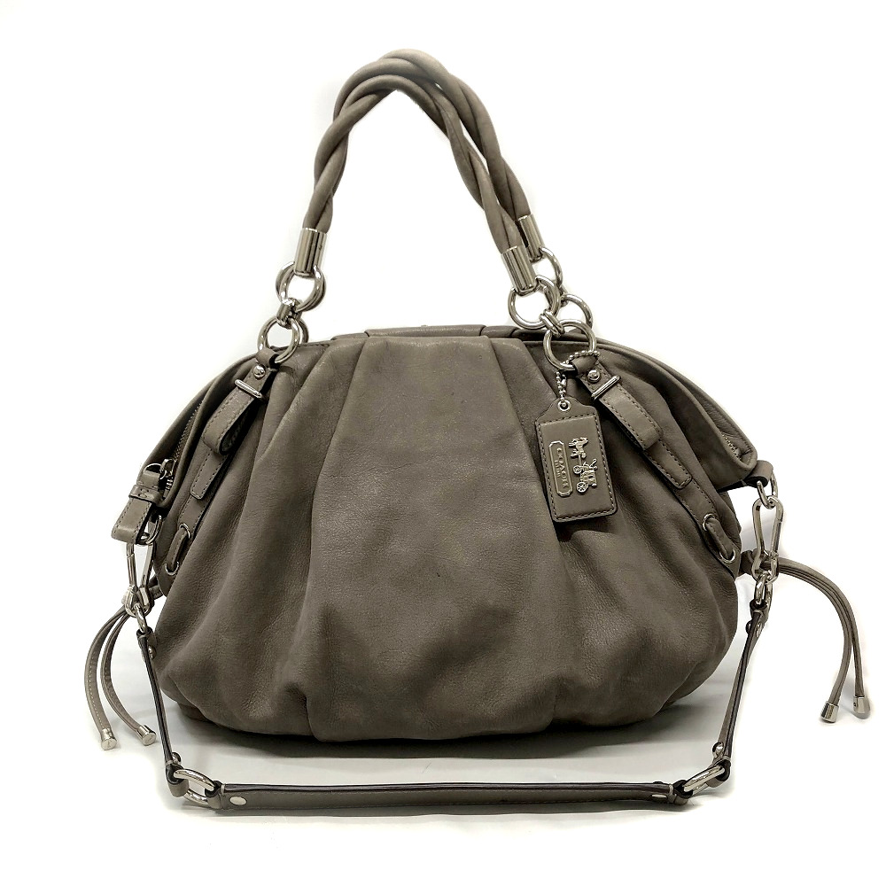 COACH 【コーチ】 17766 2WAY バッグ ショルダーバッグ レザー グレー系 レディース 【中古】 USED-6 質屋 かんてい局細畑店 h2205466