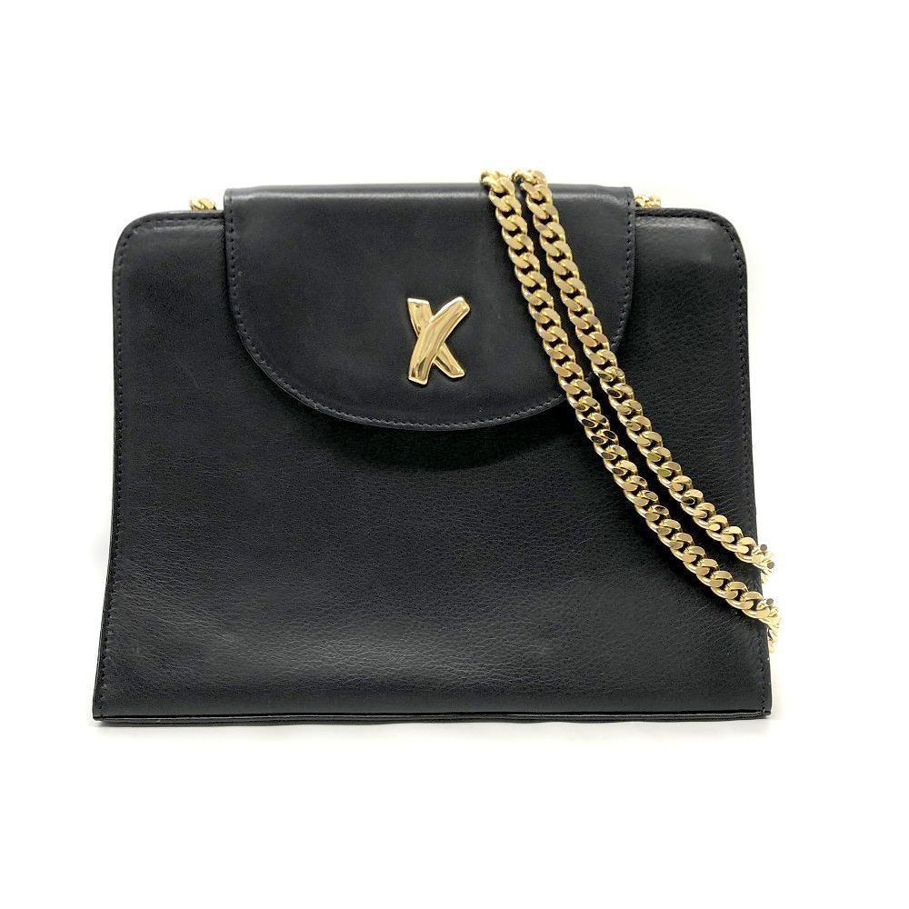 Paloma Picasso バイカラー ショルダーバッグ ブラック h537 Paloma 