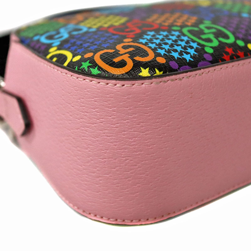 グッチ GG サイケデリック PVC レザー ショルダーバッグ 574886 GUCCI グッチ 574886 GGサイケデリック ショルダーバッグ レザー
