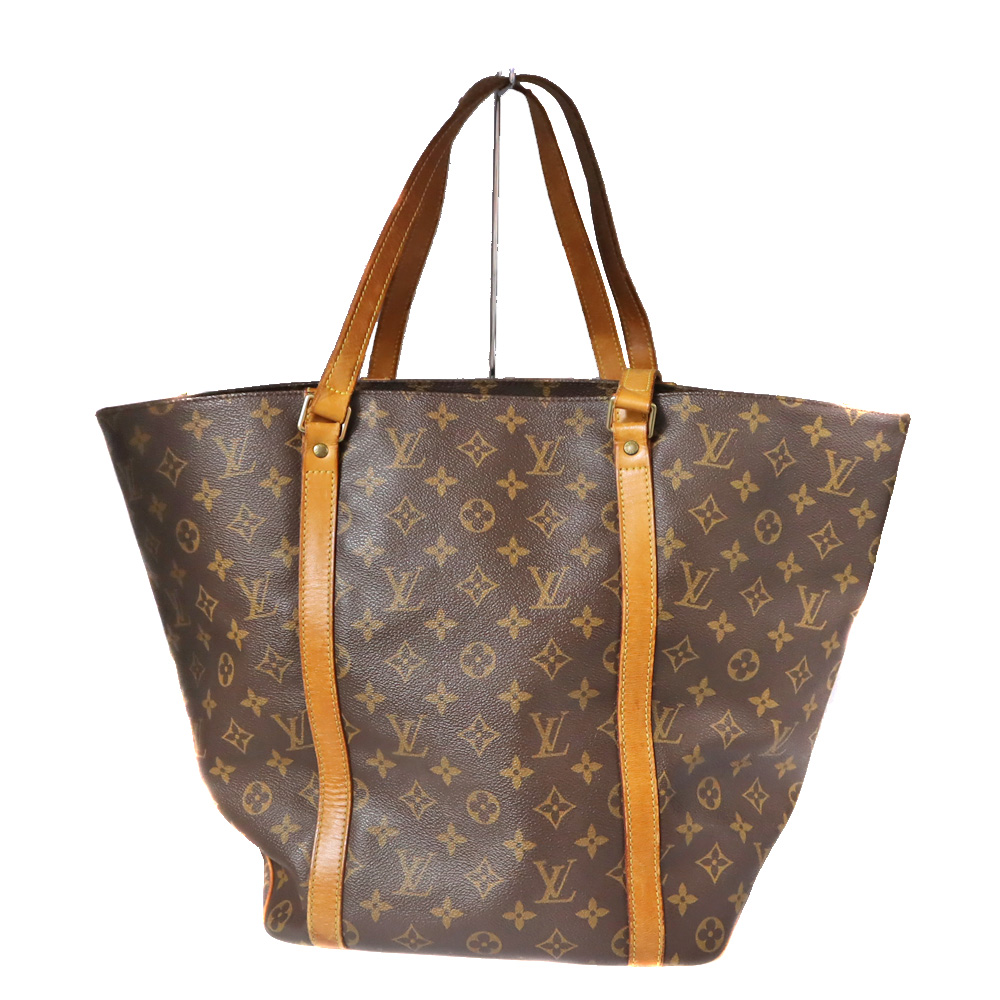 LOUIS VUITTON【ルイヴィトン】M51108 サックショッピング 肩掛け トートバッグ モノグラムキャンバス ブラウン系 かばん 鞄 総柄 レディース メンズ ユニセックス ブランド 通勤 通学 普段使い【中古】 USED-6 かんてい局春日井店 k21-4585