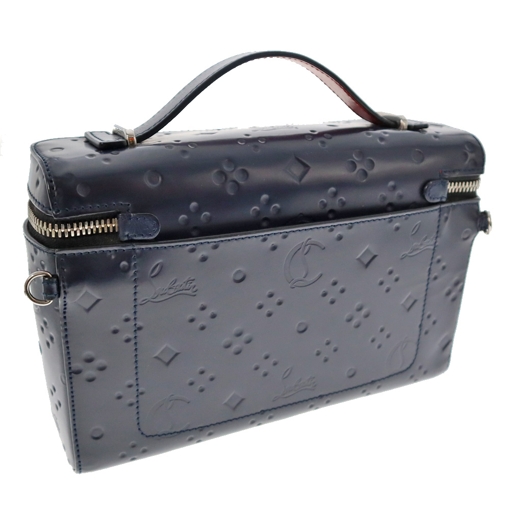 極美品 希少✨クリスチャンルブタン 2way ブリーフケース 斜め掛け レザー 定価40万 美品 希少ルブタン 2way ブリーフケース 斜め掛け レザー