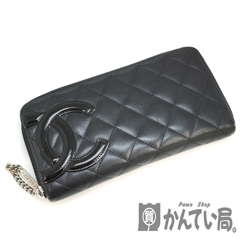 シャネル マトラッセ カンボンライン ココマーク ラウンドファスナー