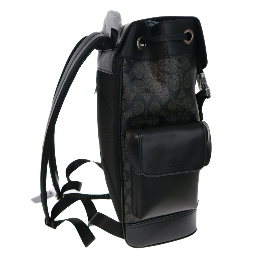 コーチ40344バックパック黒通学 通勤 レザー メッシュ シグネチャー 大容量 コーチ40344バックパック黒通学 通勤 レザー メッシュ シグネチャー 大