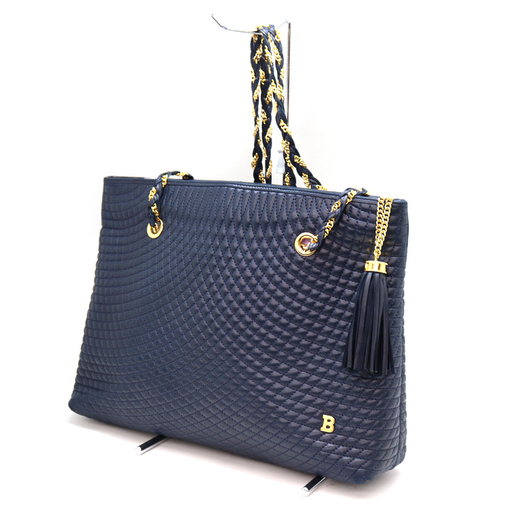 BALLY バリー トートバッグ ショルダーバッグ A4可能 レザー ネイビー Bally BALLY バリー BAR KEEP ON NS Tote Bag トートバッグ