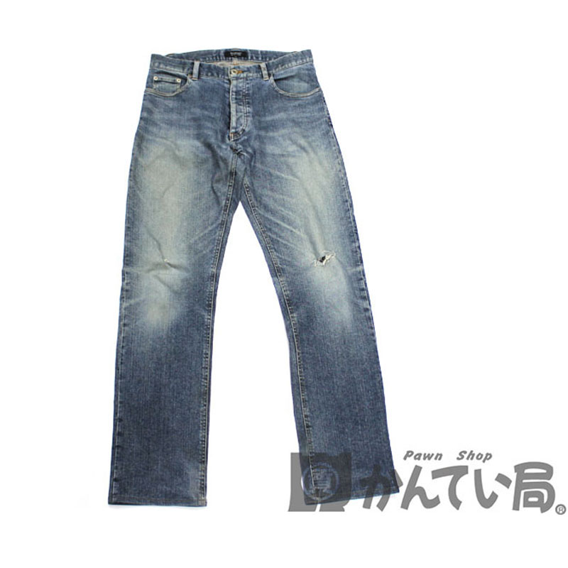 BURBERRY【バーバリー】ブラックレーベル　デニムパンツ　表記サイズ　76　メンズ　ダメージ加工　S　【中古】USED-6　質屋かんてい局　小牧店　 c18-5359