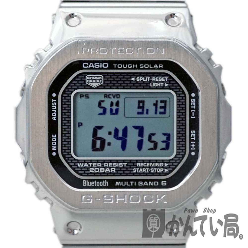 CASIO【カシオ】 GMW-B5000D-1JF G-SHOCK ステンレス タフソーラー 耐衝撃構造 モバイルリンク機能 ワールドタイム 電波受信機能 液晶 ストップウォッチ タイマー 多機能性 腕時計 メンズ USED-6【中古】質屋かんてい局春日井店 k20-4355