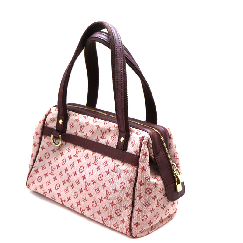 LOUIS VUITTON【ルイ・ヴィトン】　M92314　ジョセフィーヌPM　鞄　ハンドバッグ　モノグラムミニ　スリーズ　赤茶色/ブラウンレッド系　レディース【中古】USED-6　質屋　かんてい局茜部店　A22-7673