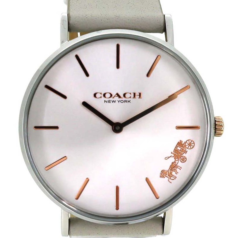 COACH】コーチ ホワイト文字盤 腕時計 - 時計