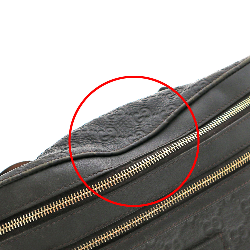 美品 GUCCI ブラック ボディバッグ GGパターン 246409 グッチシマ （美品）グッチ GUCCI ボディバッグ ウエストポーチ 246409