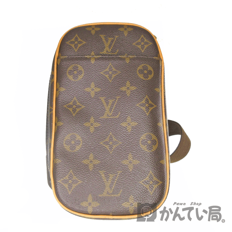 LOUIS VUITTON【ルイヴィトン】M51870　ポシェット・ガンジュ　モノグラムキャンバス　ブラウン系　ブランド　ファッション　レディース　 メンズ　ユニセックス　鞄　ショルダーバッグ　ボディバッグ【中古】USED-AB【7】k20-4949　質屋　かんてい局春日井店