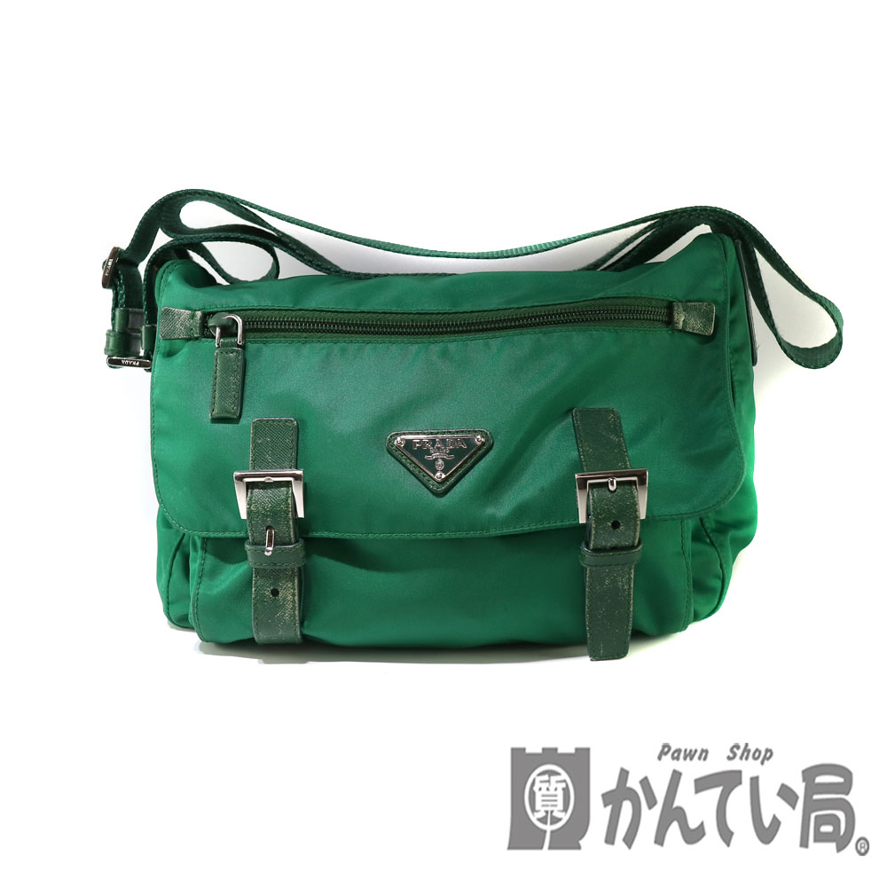 PRADA【プラダ】 BT0953　ショルダーバッグ グリーン系 ユニセックス メンズ レディース ブランド【中古】USED-5　質屋　かんてい局　小牧店 c20-4158