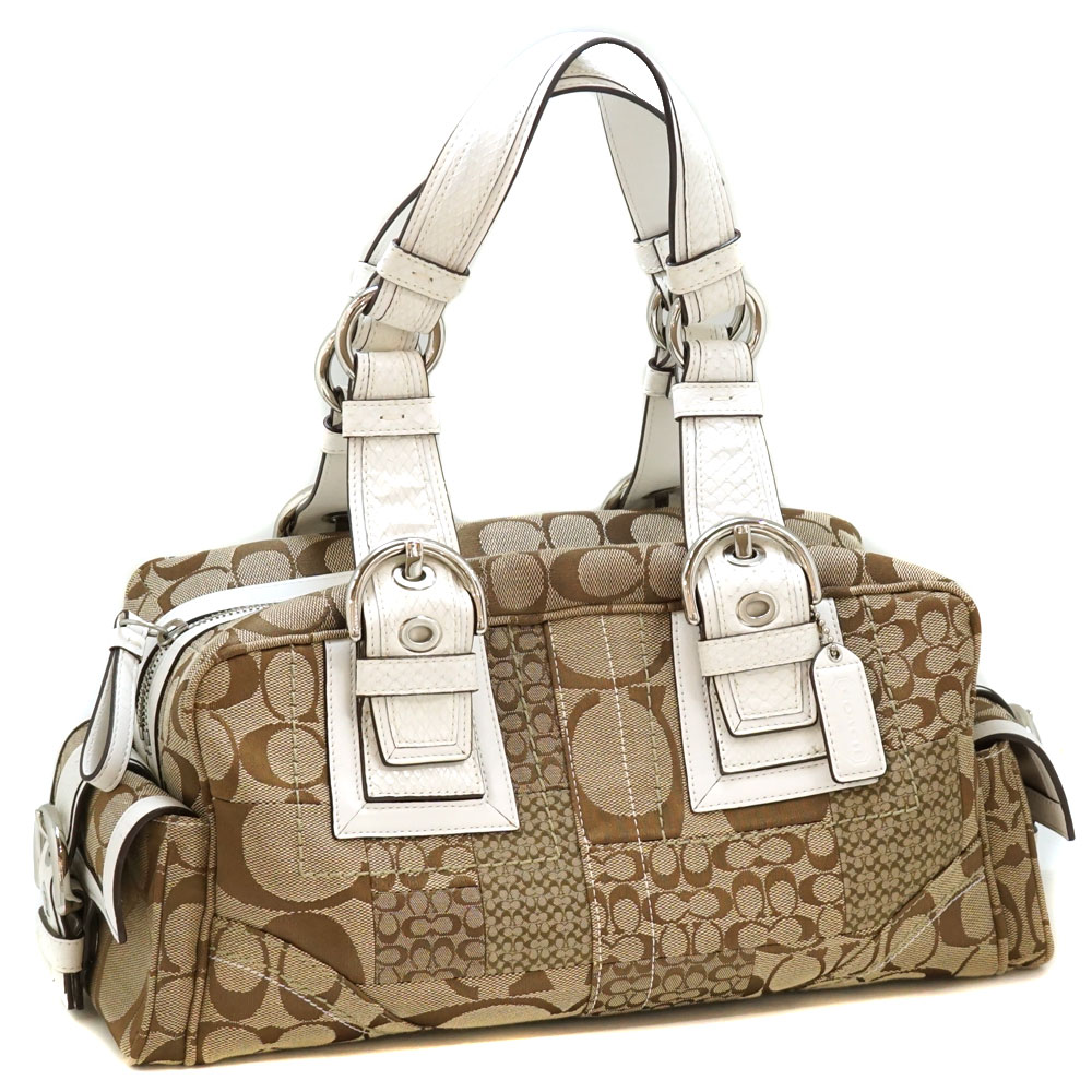未使用級✨コーチ　 ハンドバッグ シグネチャー　総柄 ゴールド系 COACH（ゴールド/金色系）のフリマアイテム一覧