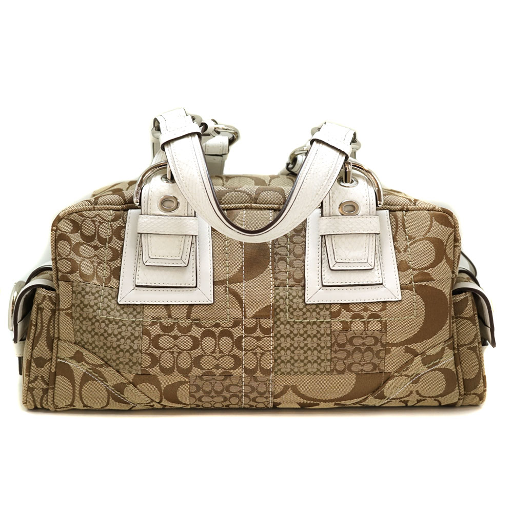 COACH コーチ シグネチャーキャンバス ミニボストンバッグ 10078