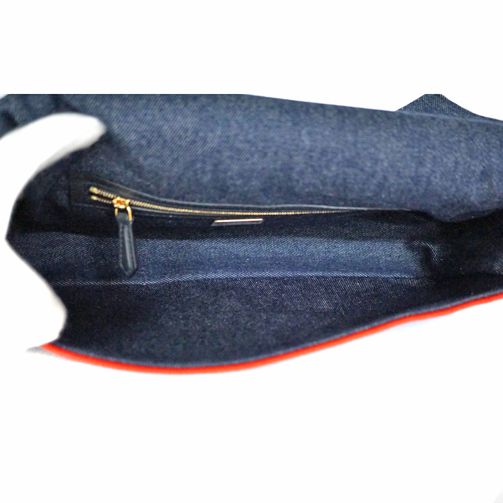 ★送料込★FENDI バゲット デニム ラージ 2Way ショルダー 質屋かんてい局オンラインショップ / FENDI【フェンディ