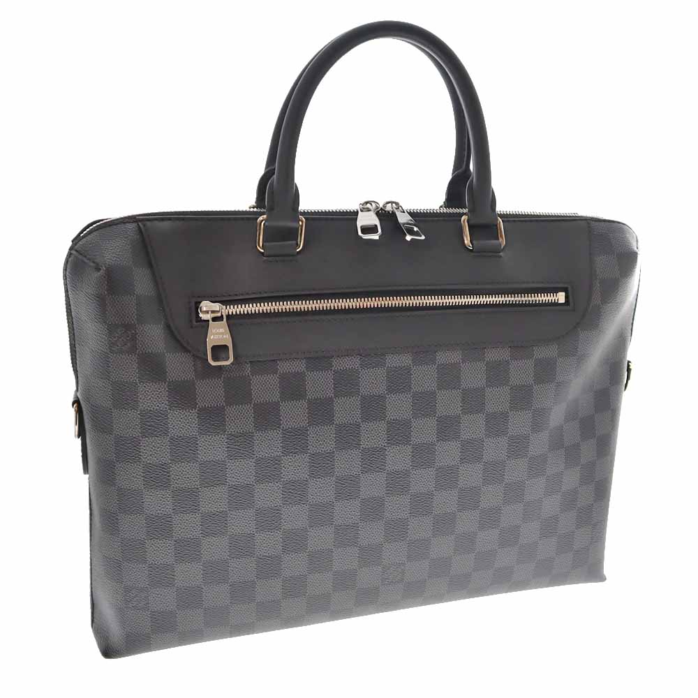 LOUIS VUITTON【ルイヴィトン】N48260 PDJ NM ポルトドキュマンジュール ビジネスバッグ ハンドバッグ ショルダーバッグ  斜め掛け 2WAY カバン 鞄 ブランド ブラック グレー系 ダミエグラフィット 仕事用 メンズ【中古】USED-7 質屋かんてい局春日井店