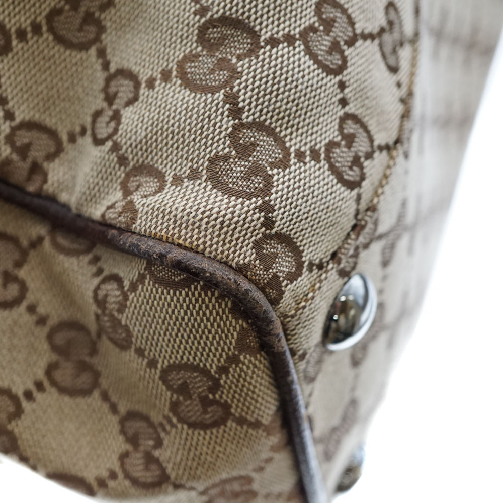 GUCCIグッチ153213 トートバッグ GGキャンバスレザー ブラウン GGキャンバス GUCCI トートバッグ 272399・204991 グッチ ダーク