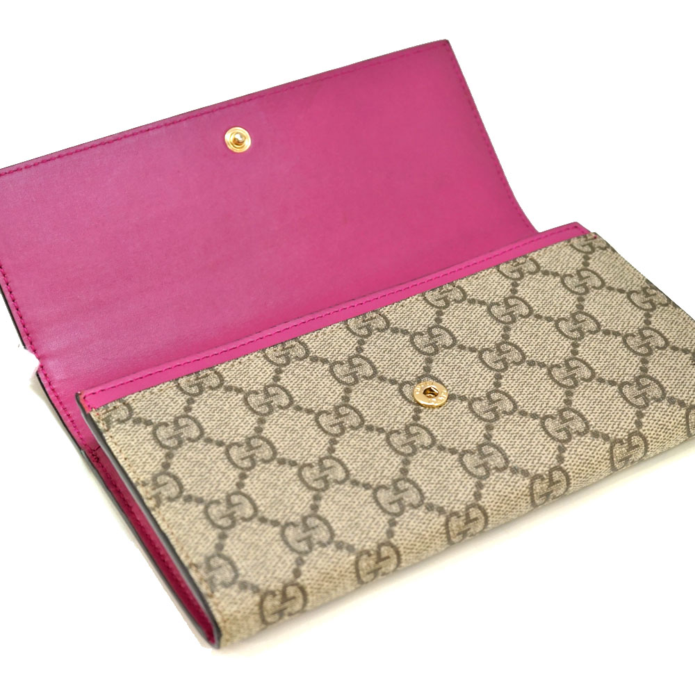 美品✨GUCCI パイソン 切り替え コンチネンタルウォレット 410100 GUCCI グッチ 410100 赤 レッド ピンク パイソン 蛇革 長財布 フラップ